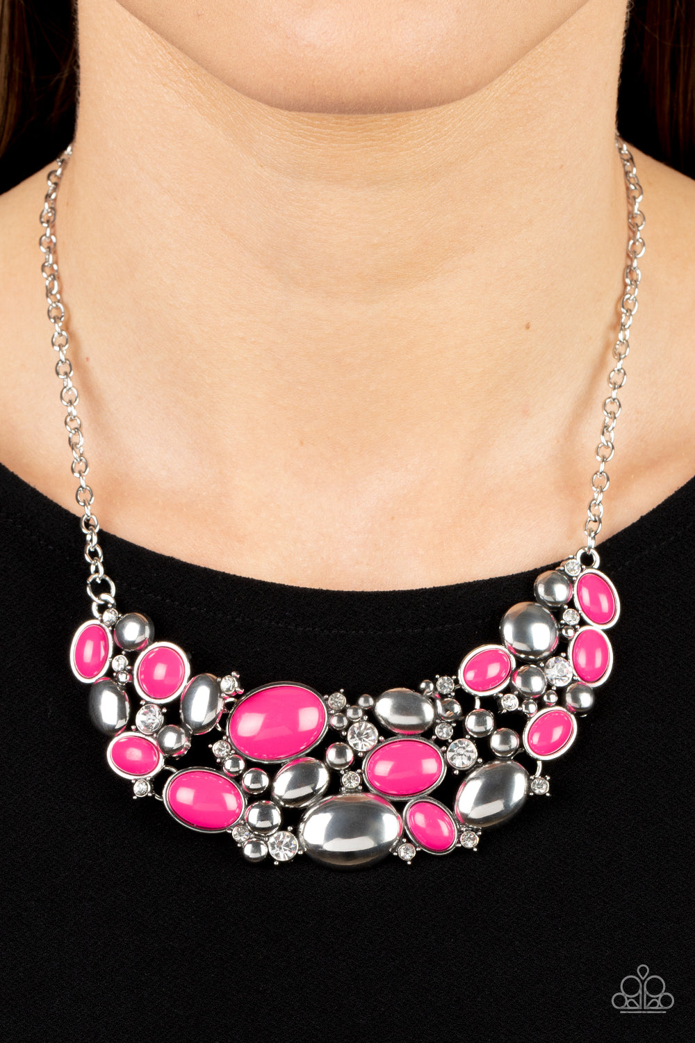 CONTEMPORARY CALAMITY PINK-NECKLACE