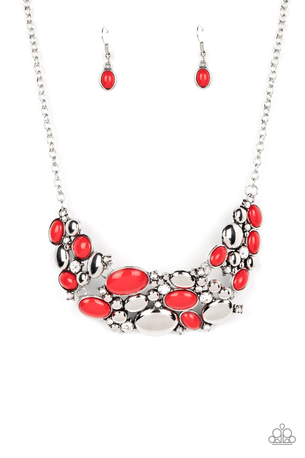 CONTEMPORARY CALAMITY RED-NECKLACE