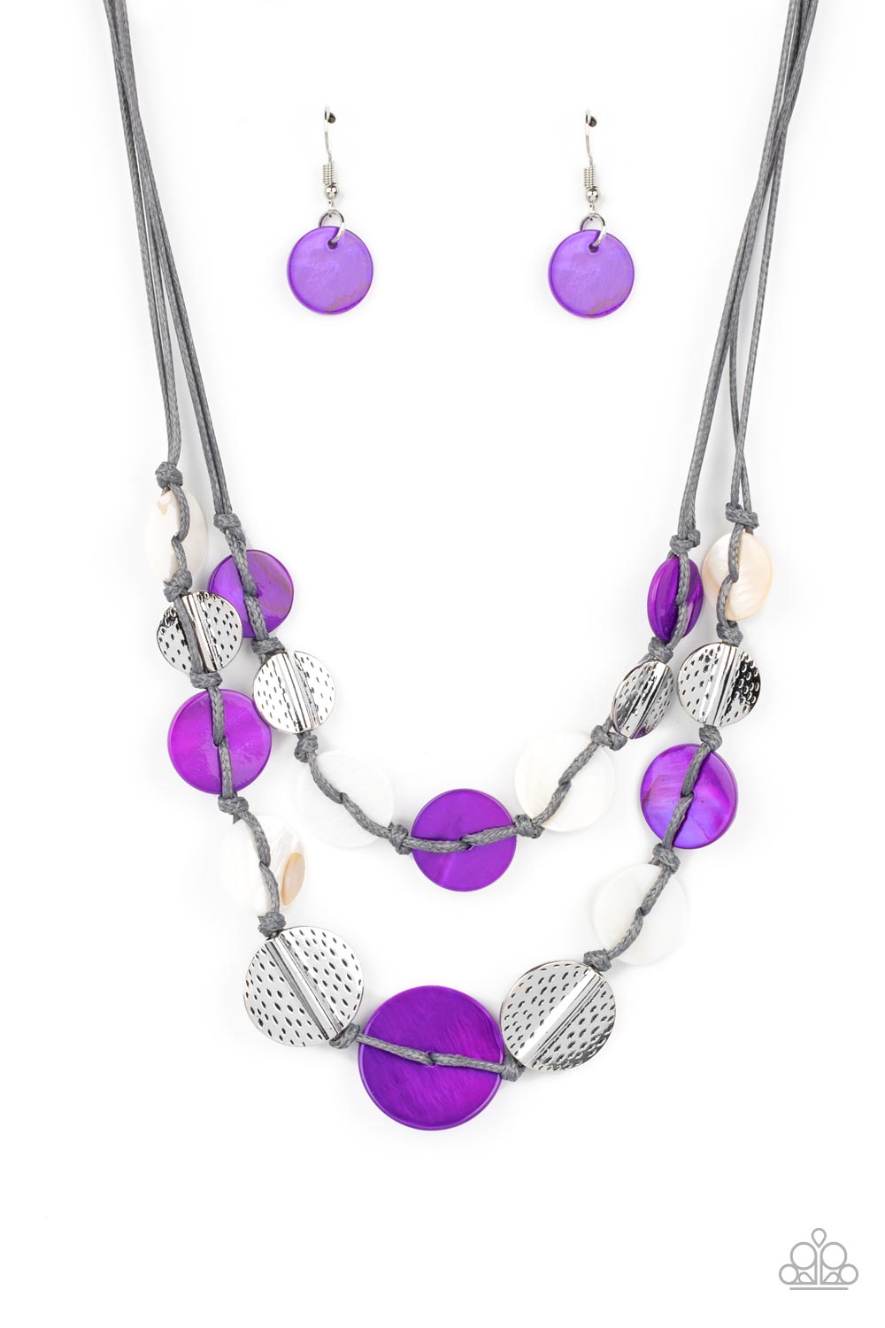 BAREFOOT BEACHES PURPLE-NECKLACE