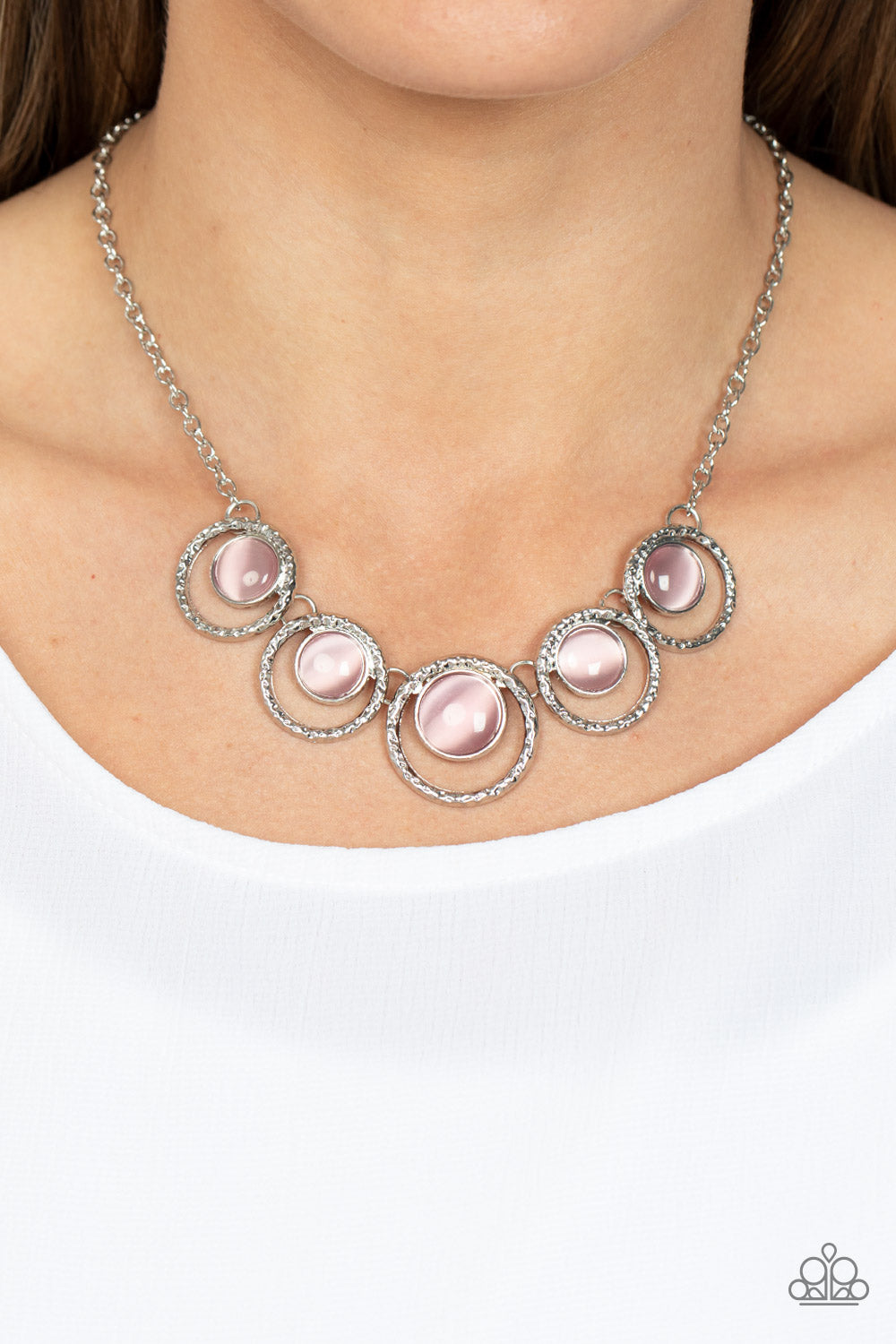 ELLIPTICAL ENCHANTMENT PINK-NECKLACE