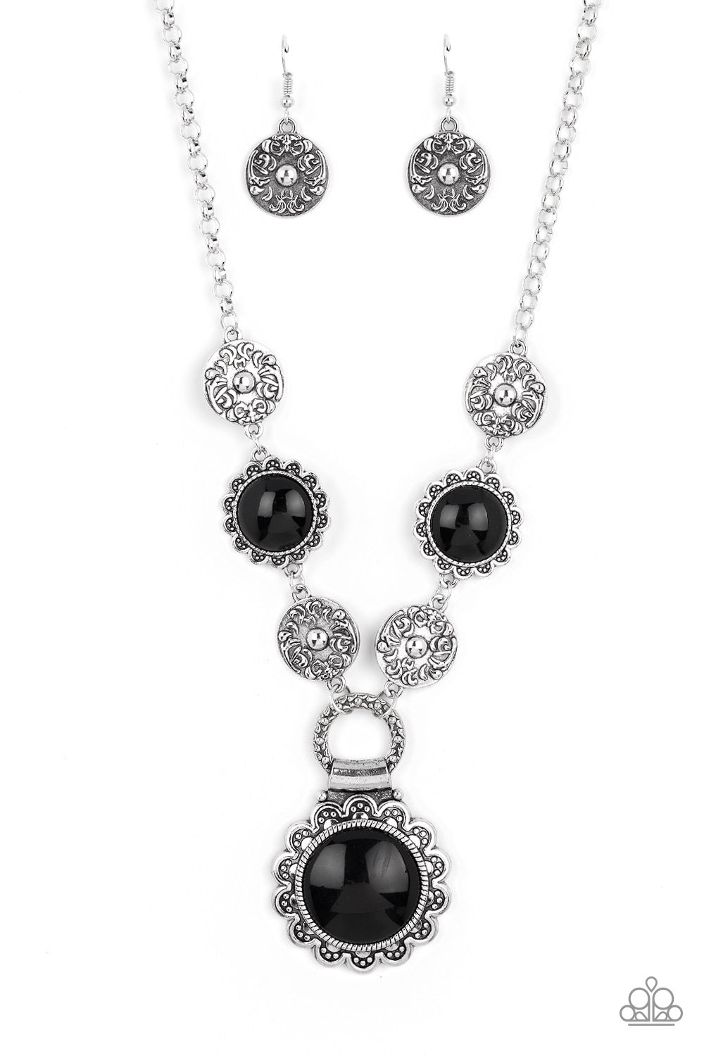 POPPY PERSUASION BLACK-NECKLACE