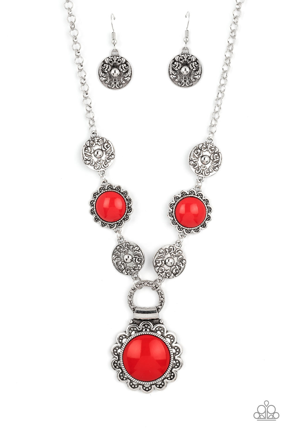 POPPY PERSUASION RED-NECKLACE