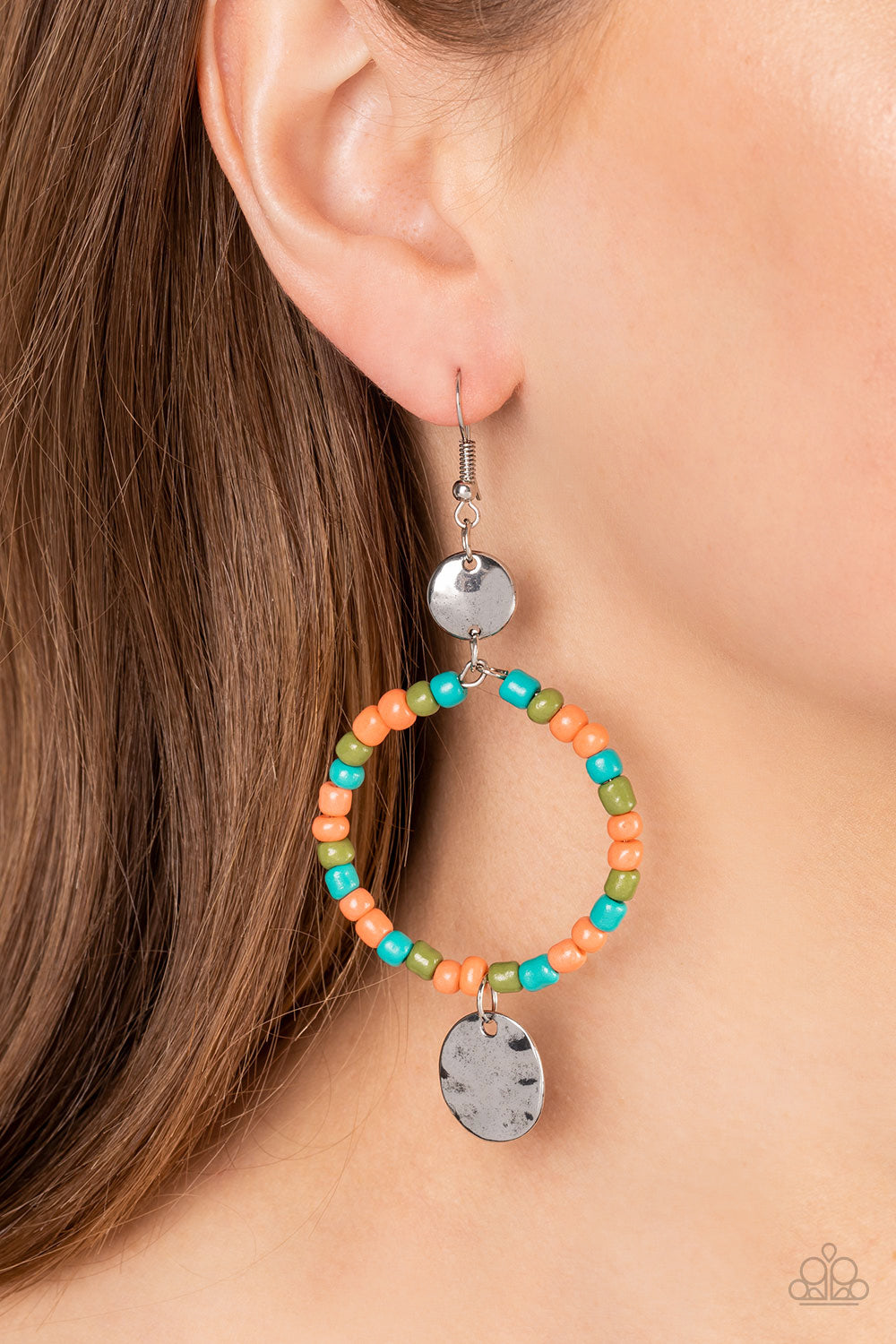 CAYMAN CATCH ORANGE-EARRINGS