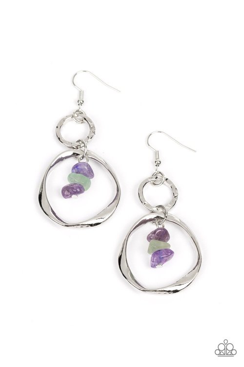 GOOD-NATURED SPIRIT PURPLE-EARRINGS