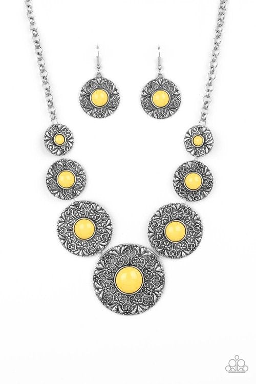 GARDEN GLADE YELLOW-NECKLACE