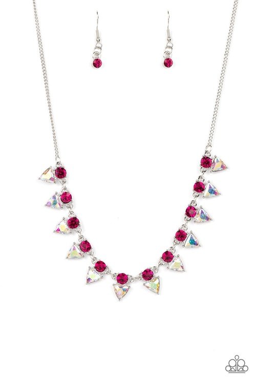 RAZOR SHARP REFINEMENT PINK-NECKLACE