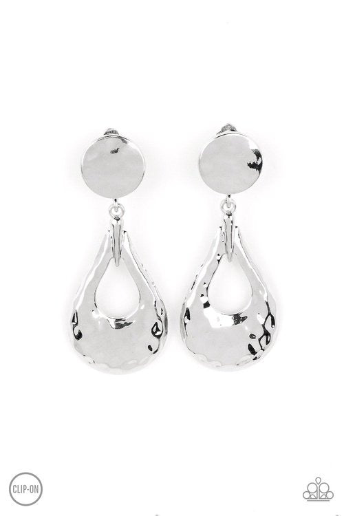 METALLIC MAGIC SILVER-EARRINGS