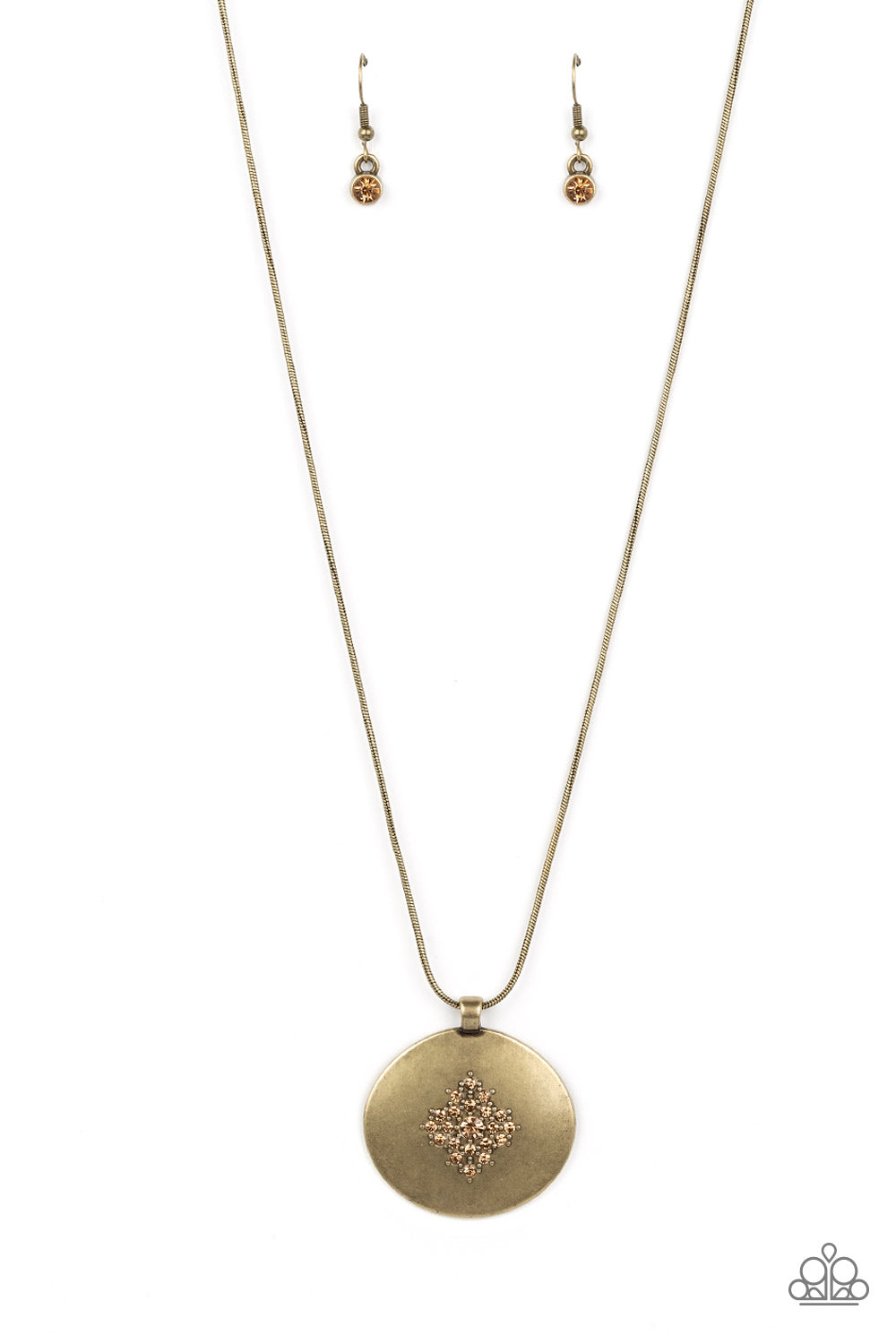 CENTER OF THE COSMOS BRASS-NECKLACE