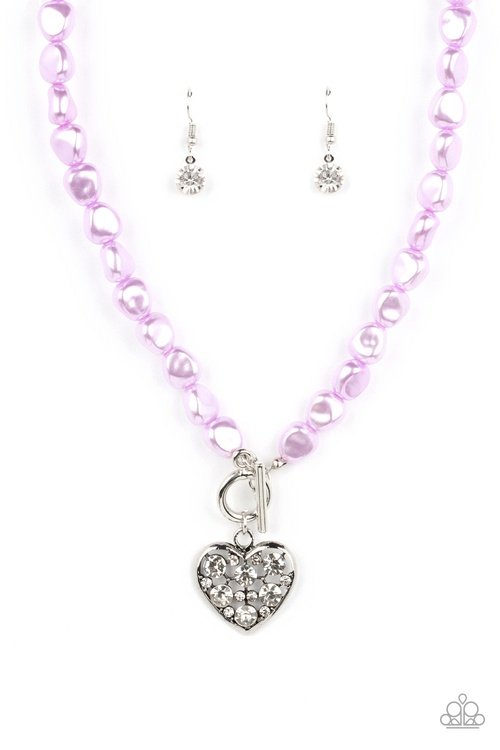 COLOR ME SMITTEN PURPLE-NECKLACE