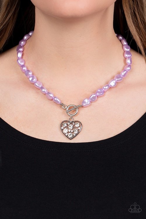 COLOR ME SMITTEN PURPLE-NECKLACE