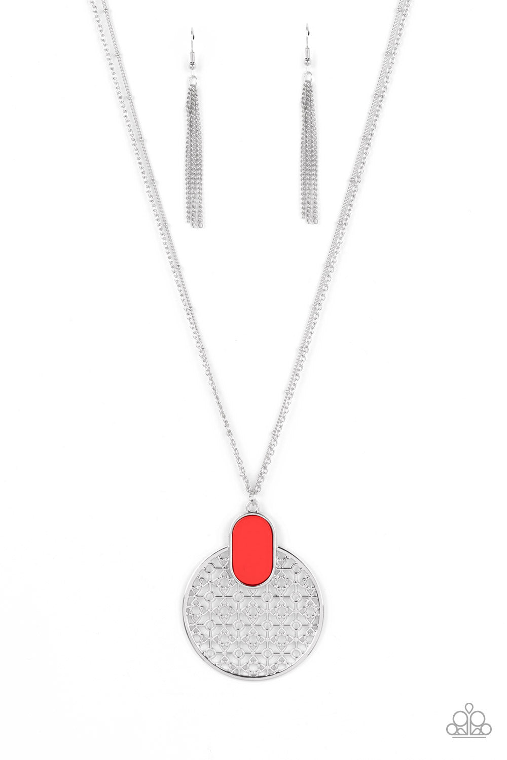 SOUTH BEACH BEAUTY RED-NECKLACE