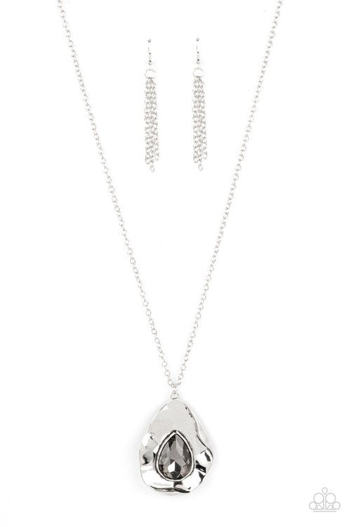 SURREALIST SPARKLE SILVER-NECKLACE