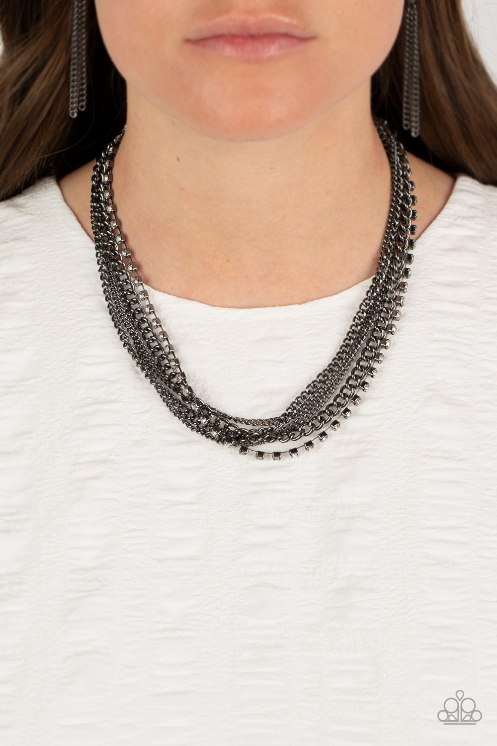 FREE TO CHAINGE MY MIND BLACK-NECKLACE