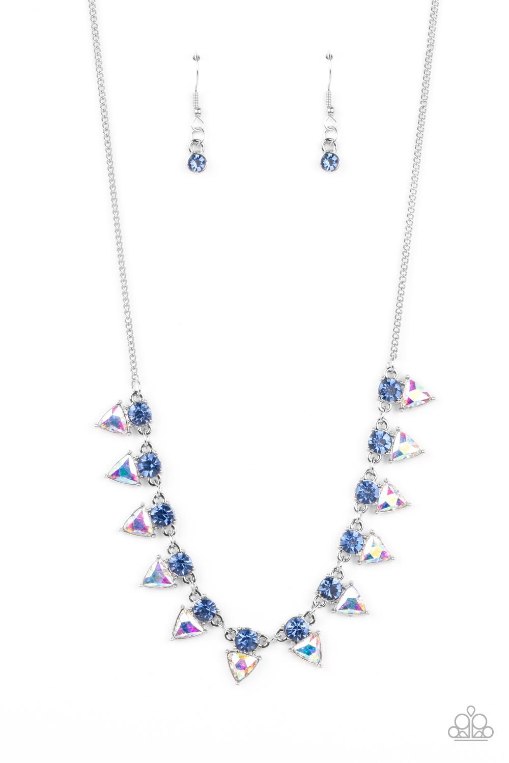 RAZOR SHARP REFINEMENT BLUE-NECKLACE