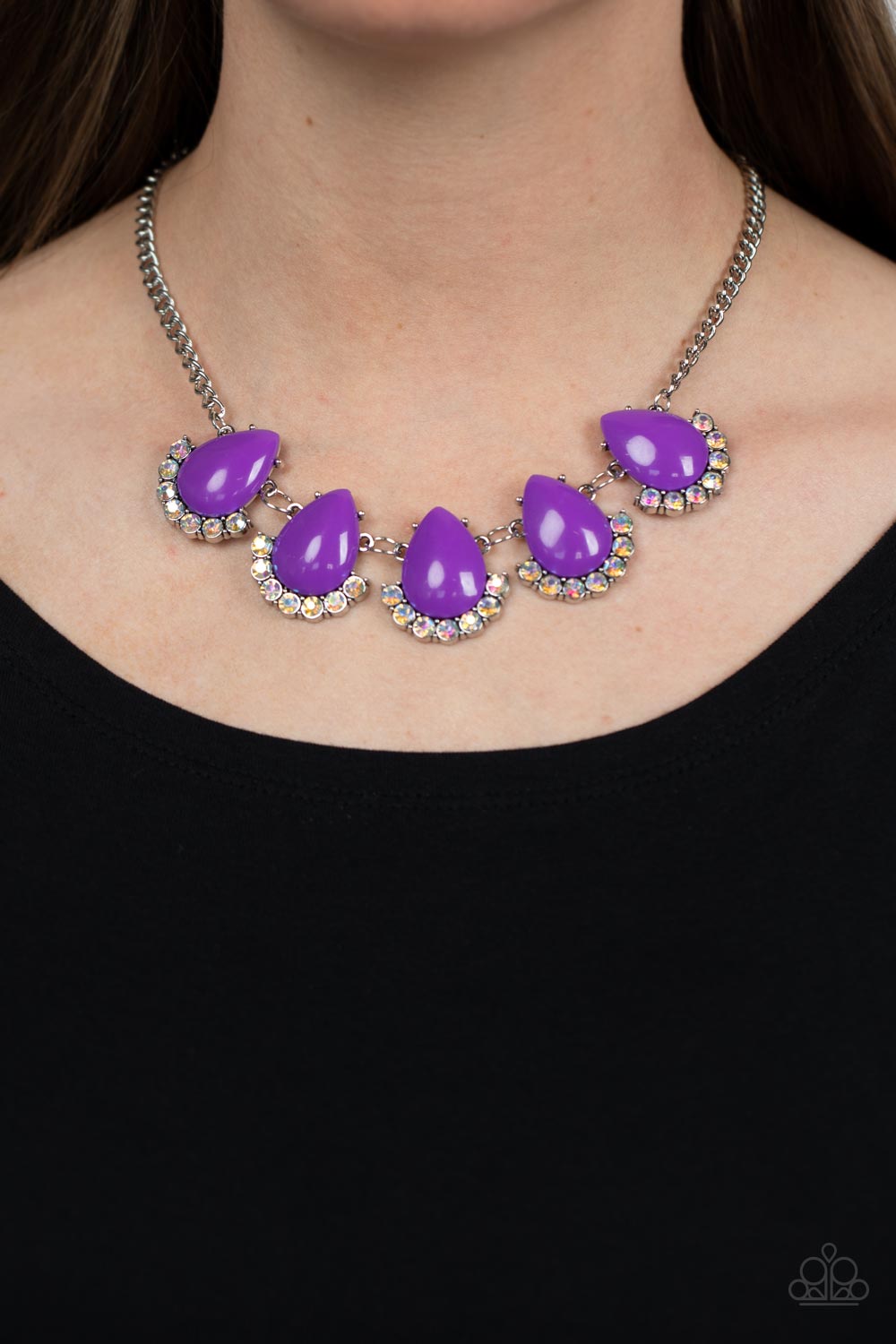 ETHEREAL EXAGGERATIONS PURPLE-NECKLACE