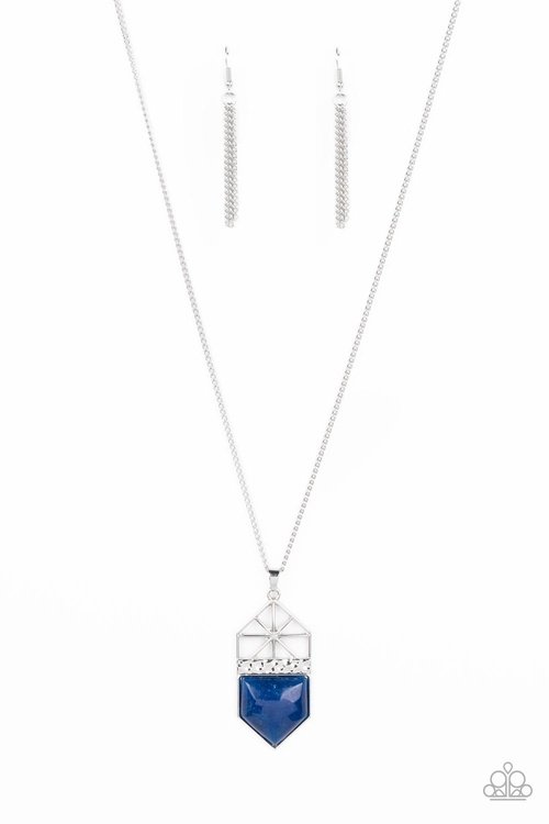 TRAILBLAZING TALISMAN BLUE-NECKLACE