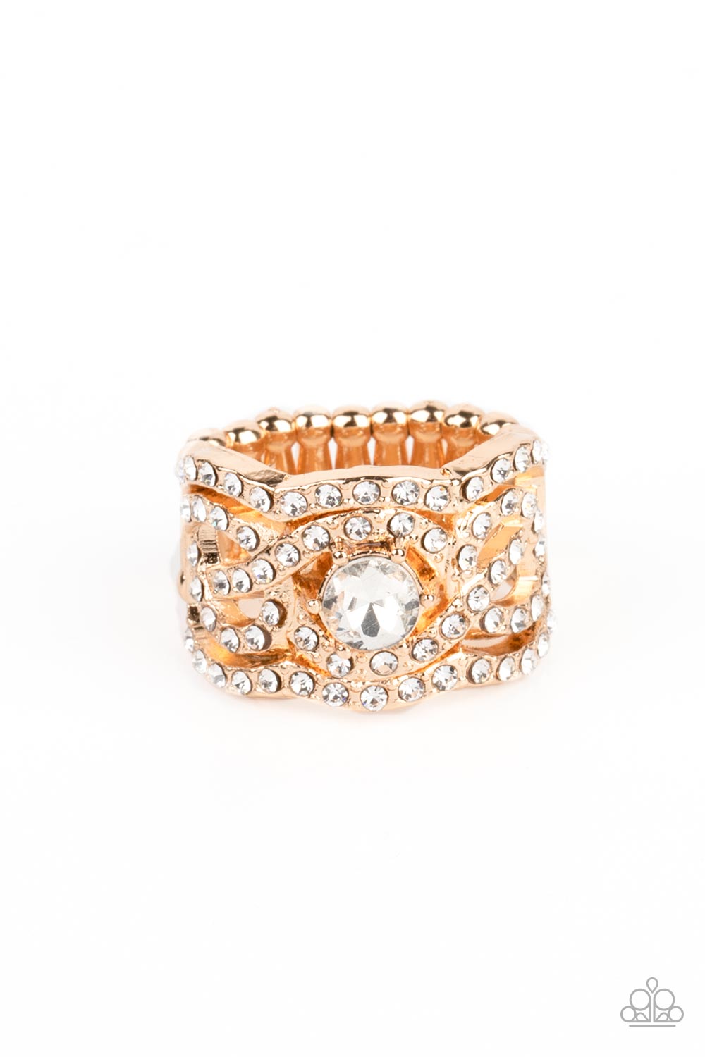 DOTING ON DAZZLE GOLD-RING