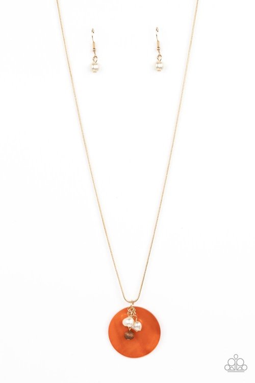 BEACH HOUSE HARMONY ORANGE-NECKLACE