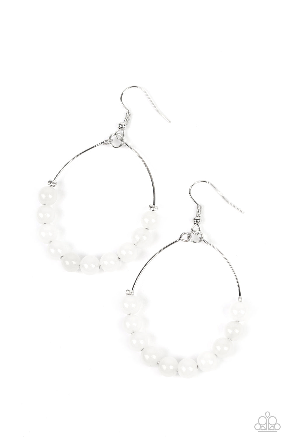 CATCH A BREEZE WHITE-EARRINGS