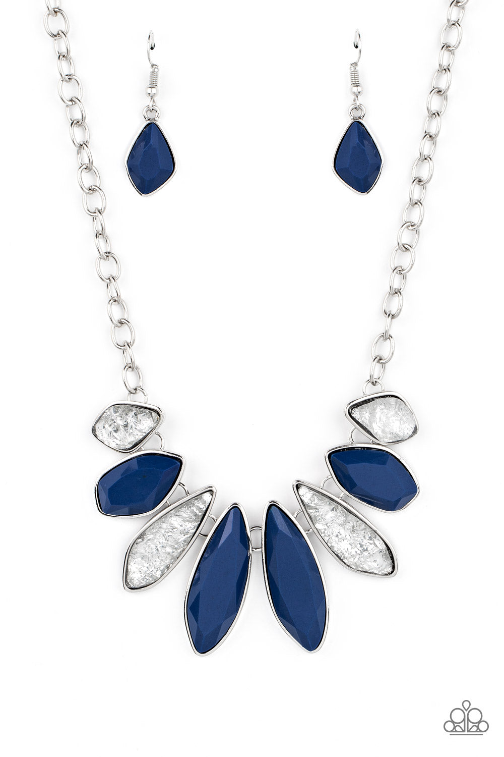 CRYSTALLIZED COUTURE BLUE-NECKLACE