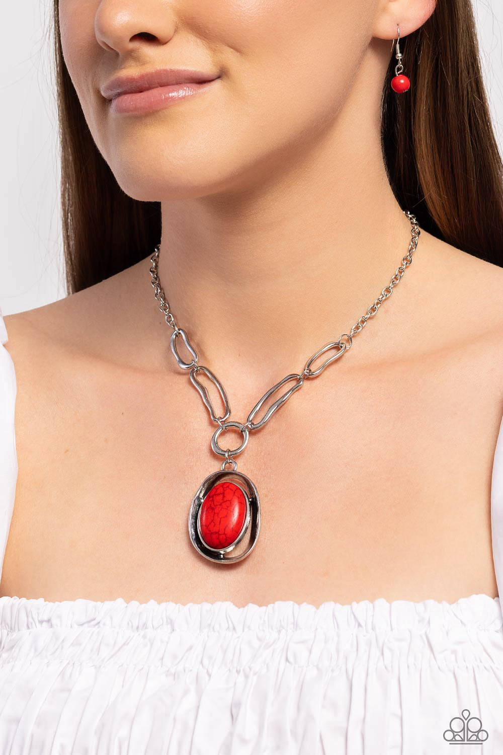 SANDSTONE STROLL RED-NECKLACE