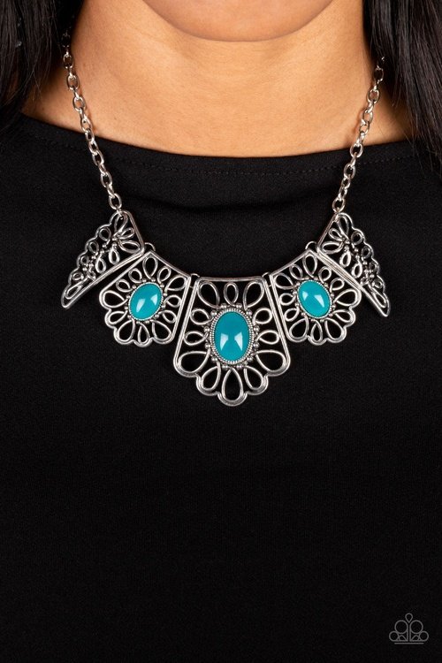 GLIMMERING GROVES BLUE-NECKLACE