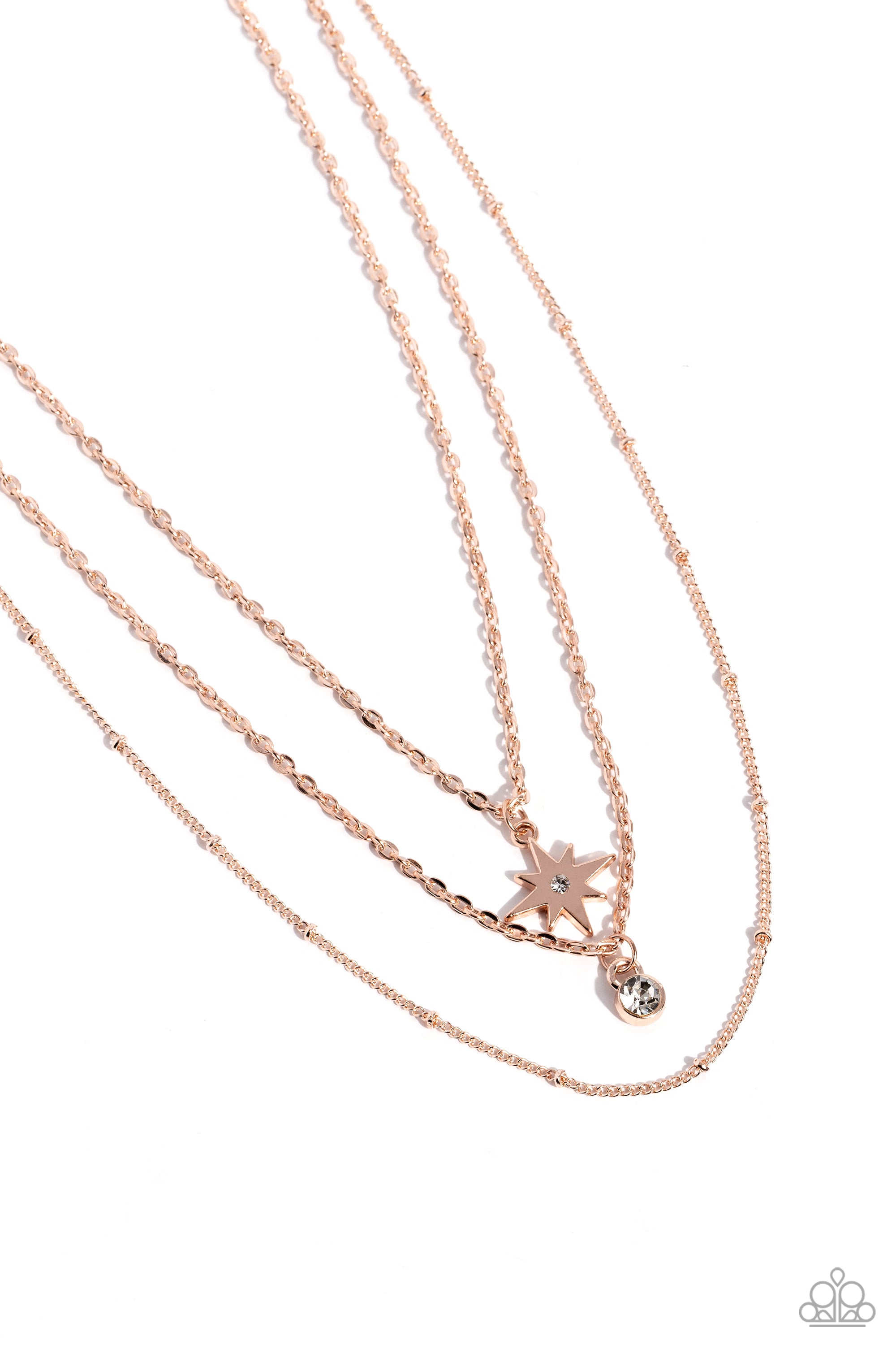 TRENDY TWINKLE ROSE GOLD-NECKLACE