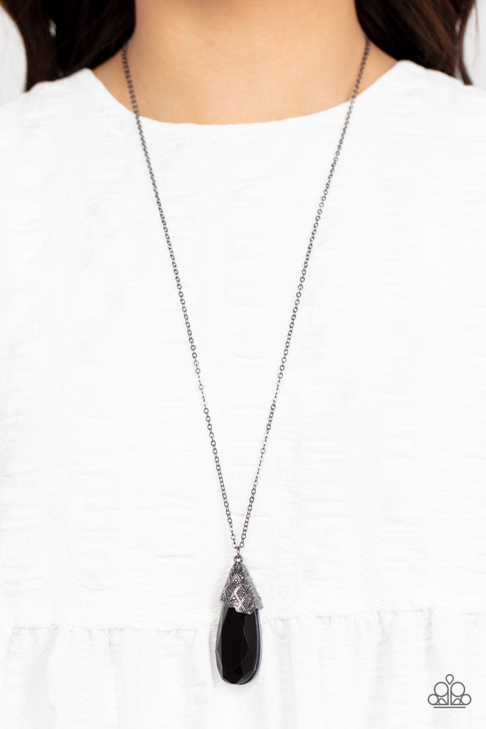 DIBS ON THE DAZZLE BLACK-NECKLACE