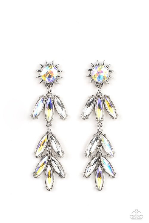 SPACE AGE SPARKLE YELLOW-EARRINGS