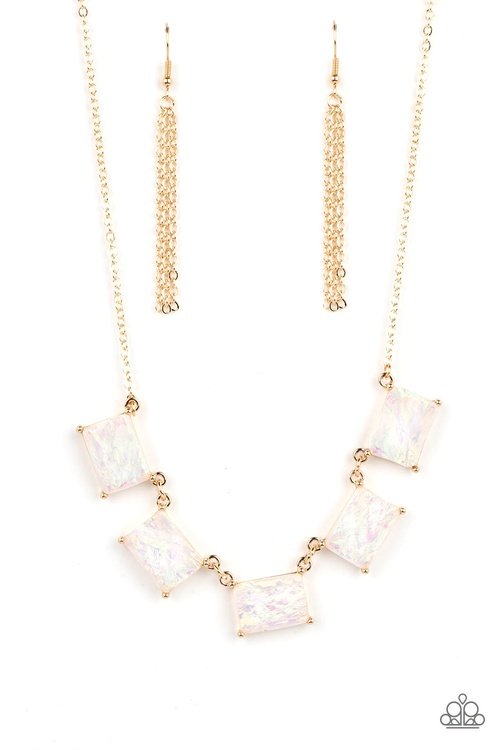 OPALESCENT OBLIVION GOLD-NECKLACE