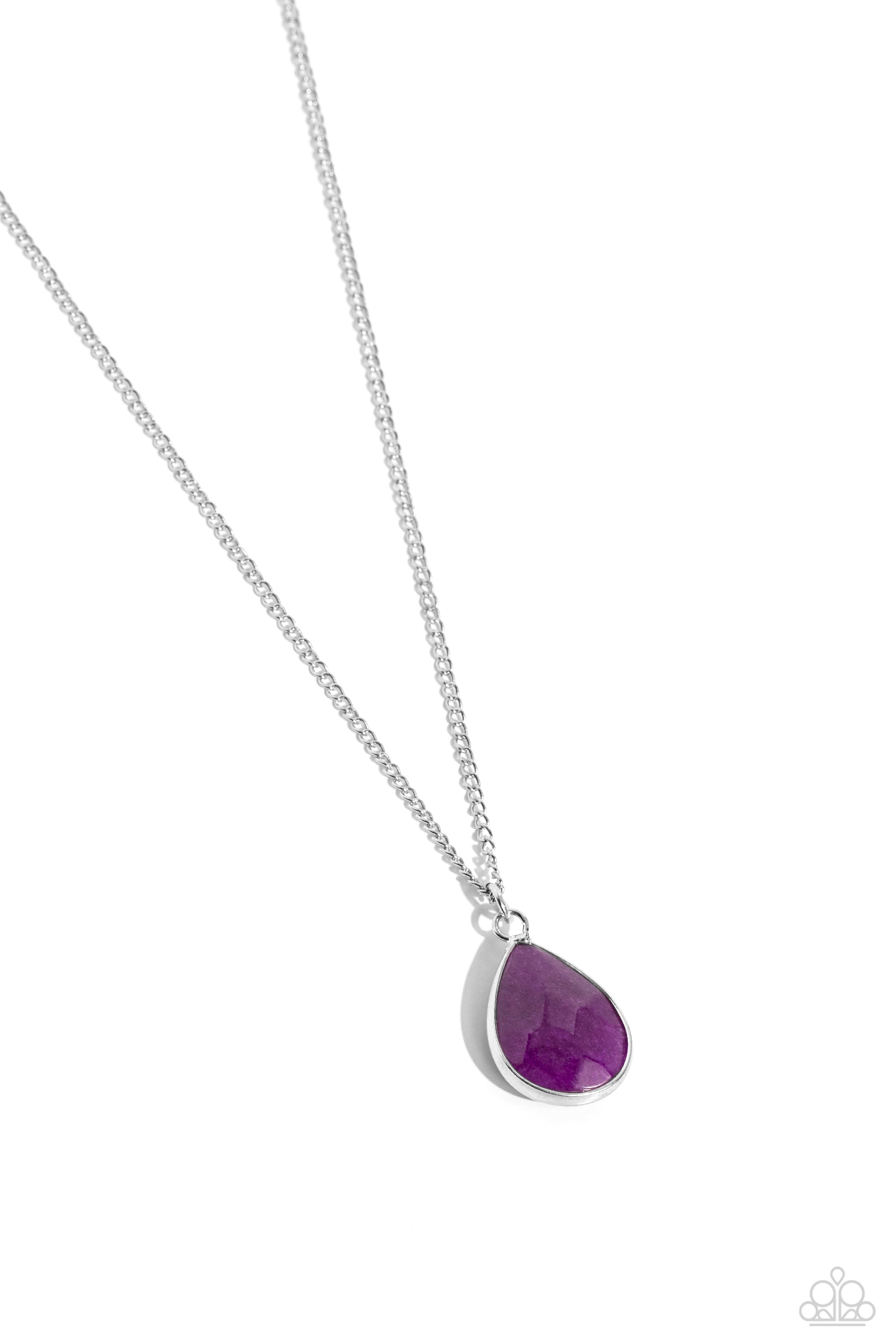 SPARKLING STONES PURPLE-NECKLACE