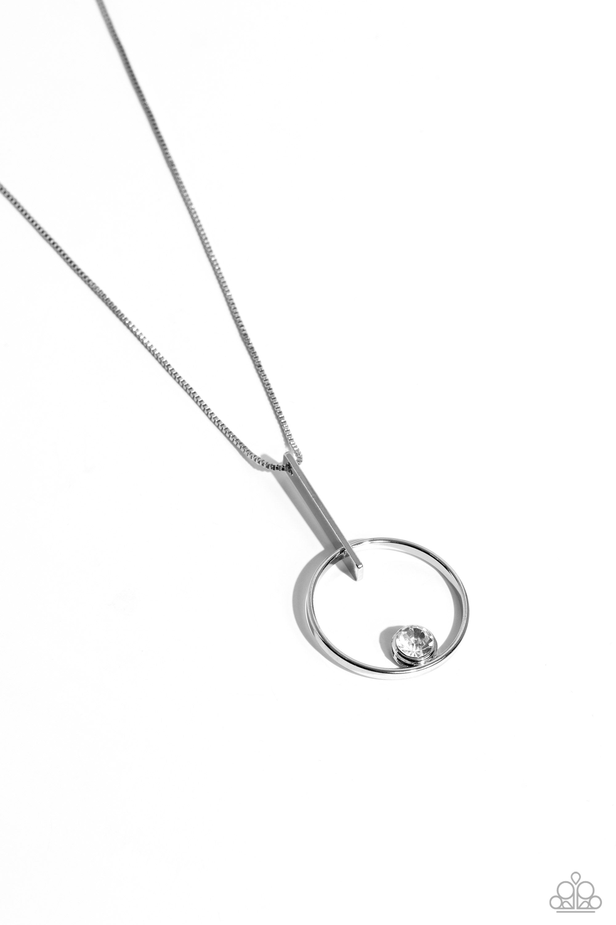 HOOPED THEORY WHITE-NECKLACE