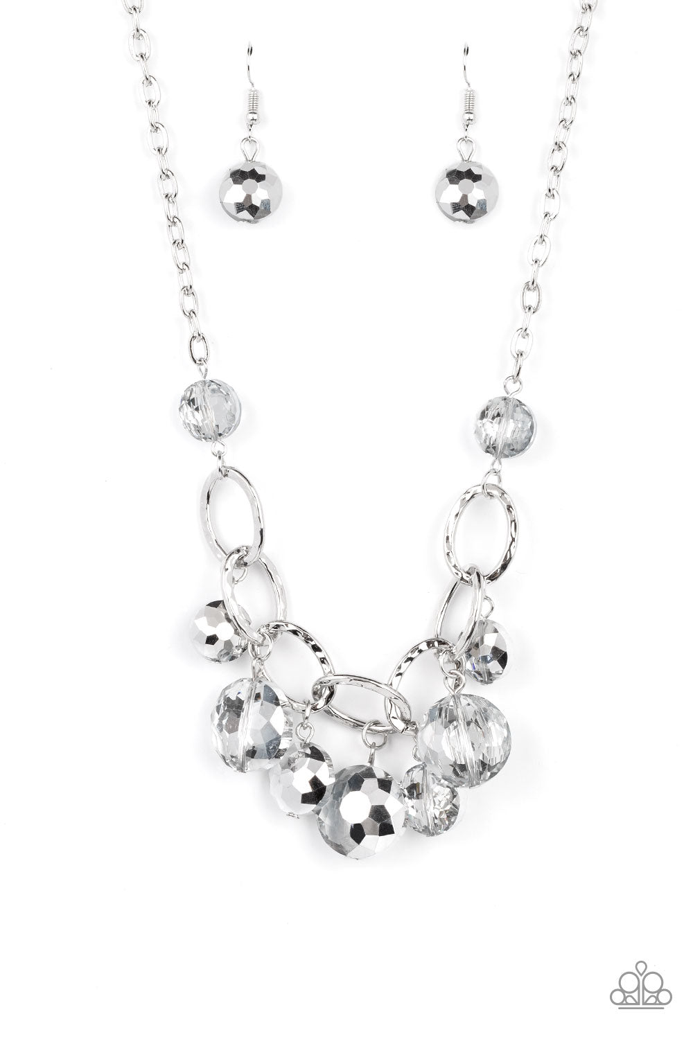 RHINESTONE RIVER SILVER-NECKLACE