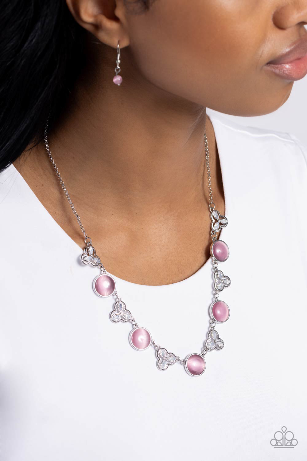 FLORAL CROWNED PINK-NECKLACE