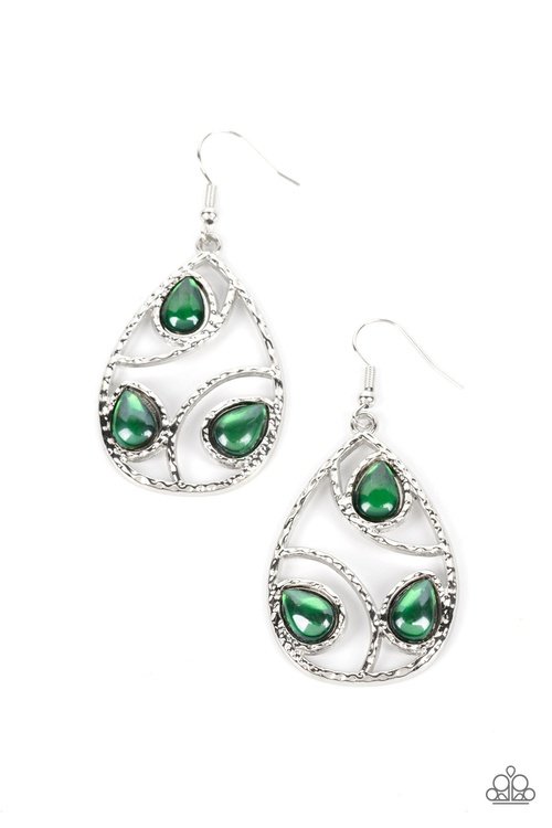 SEND THE BRIGHT MESSAGE GREEN-EARRINGS