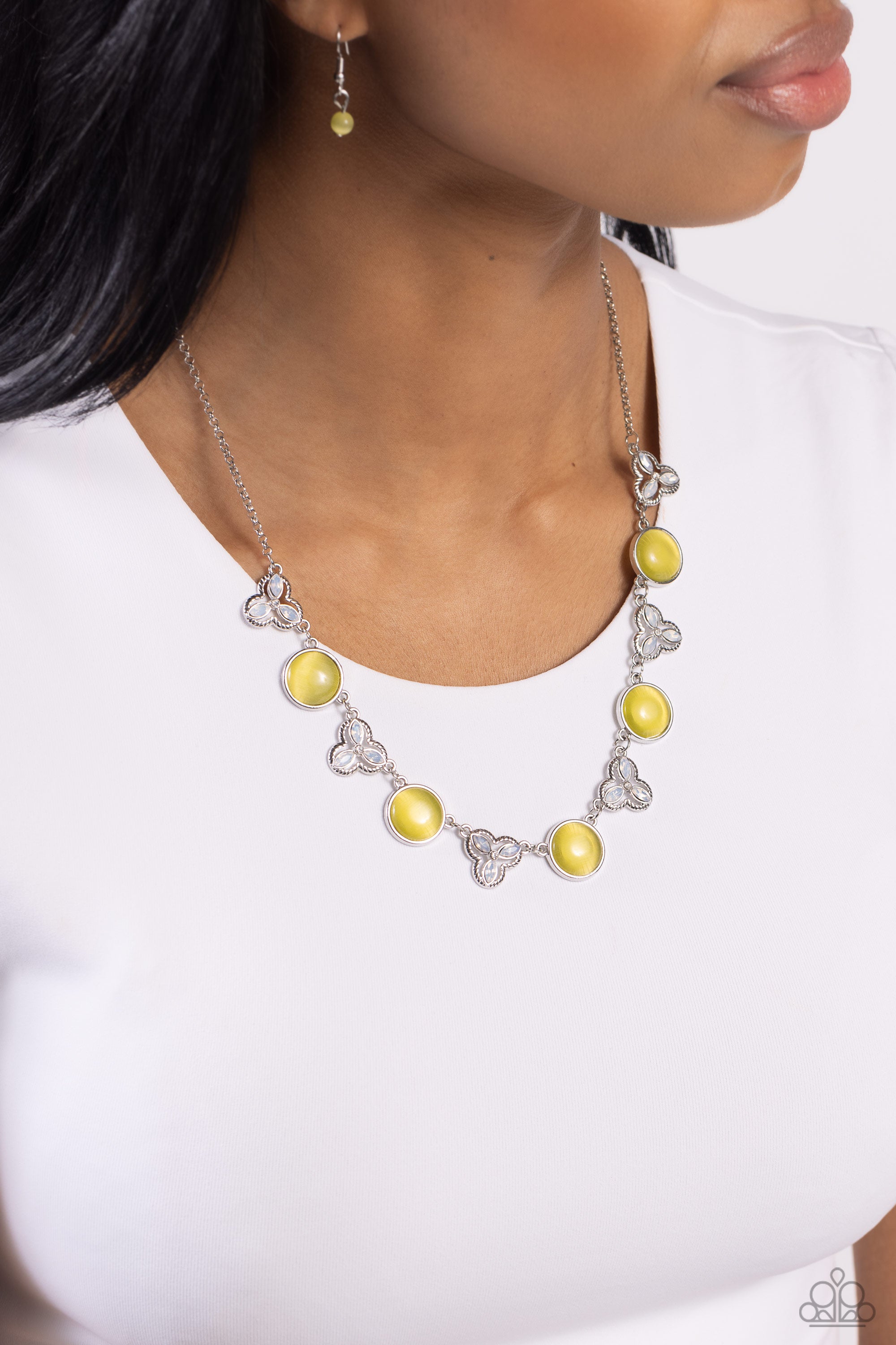 FLORAL CROWNED YELLOW-NECKLACE