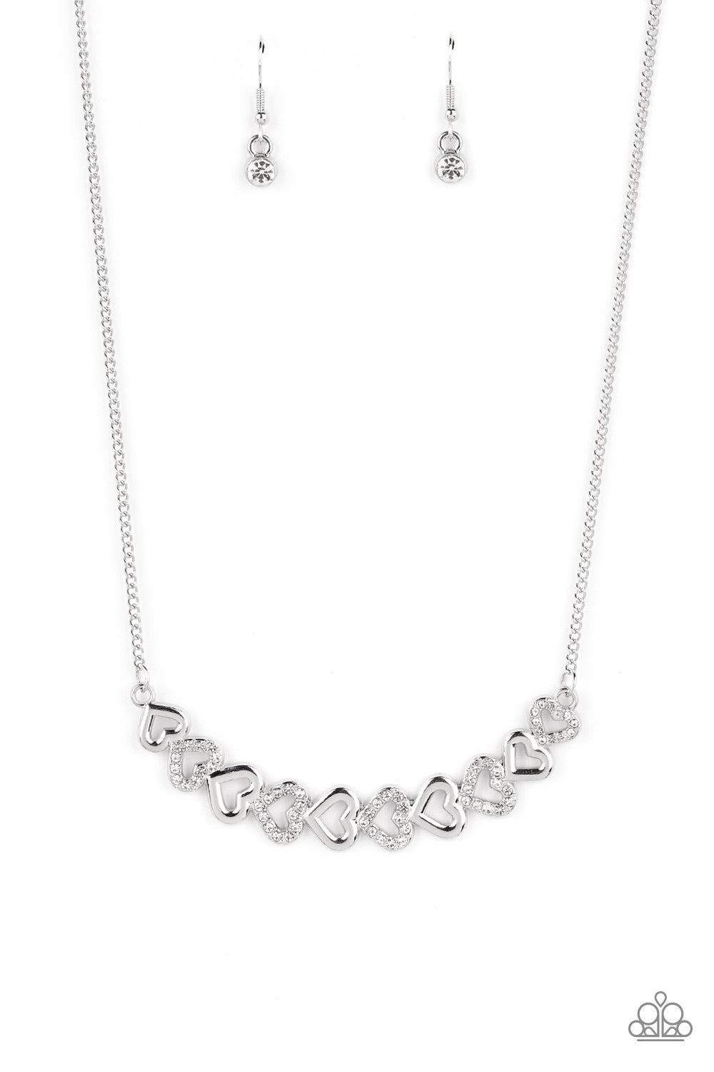 SPARKLY SUITOR WHITE-NECKLACE