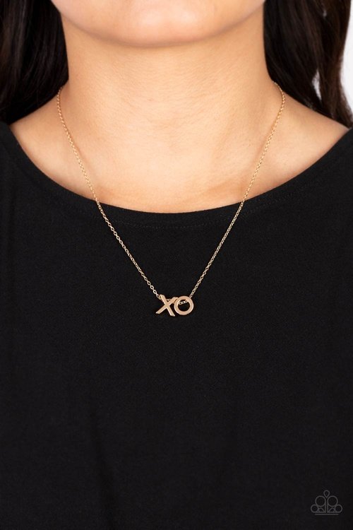 HUGS AND KISSES GOLD-NECKLACE