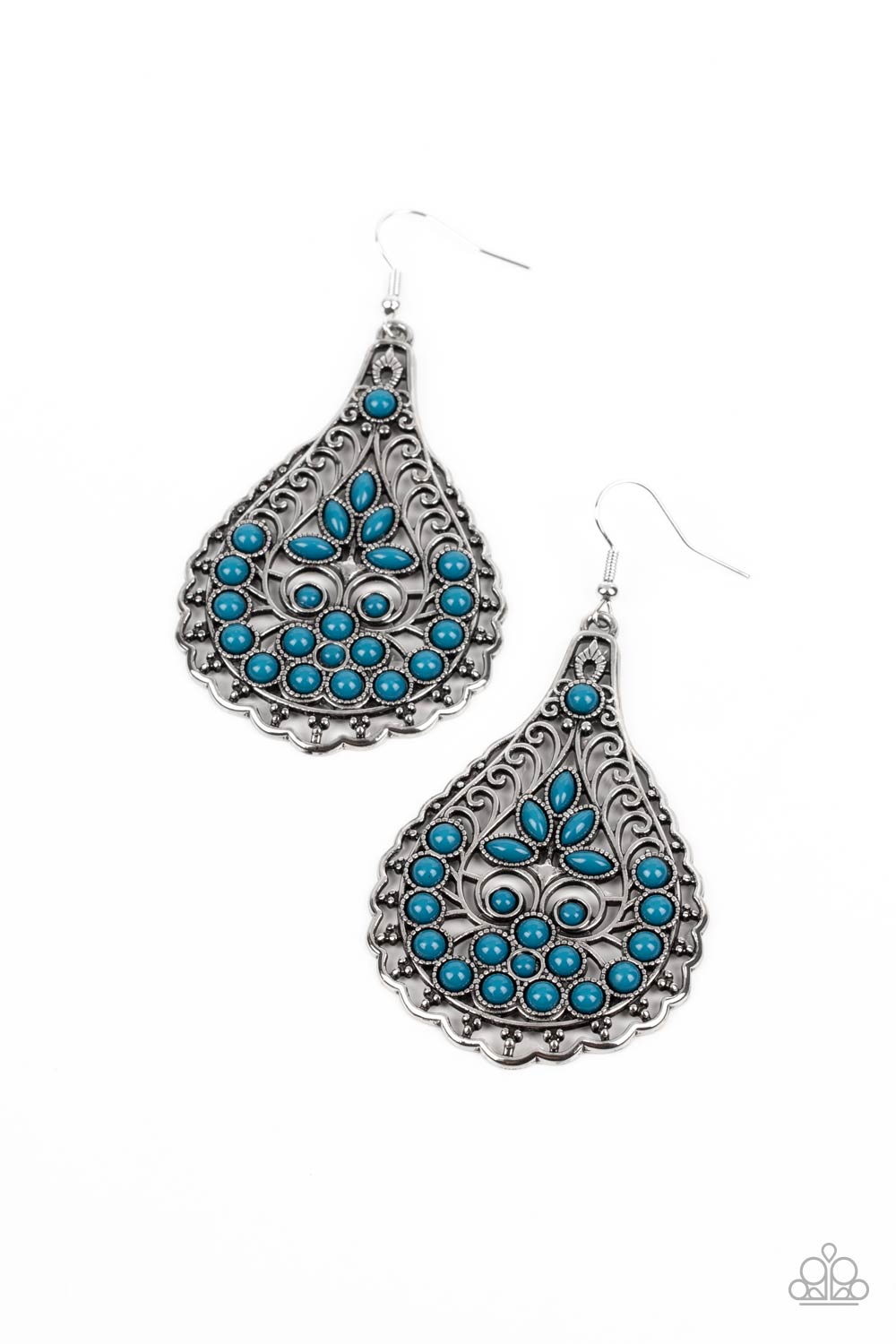 BOTANICAL BEAUTY BLUE-EARRINGS