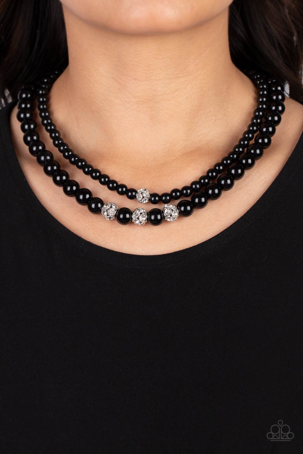 BRILLIANT BALLERINA BLACK-NECKLACE