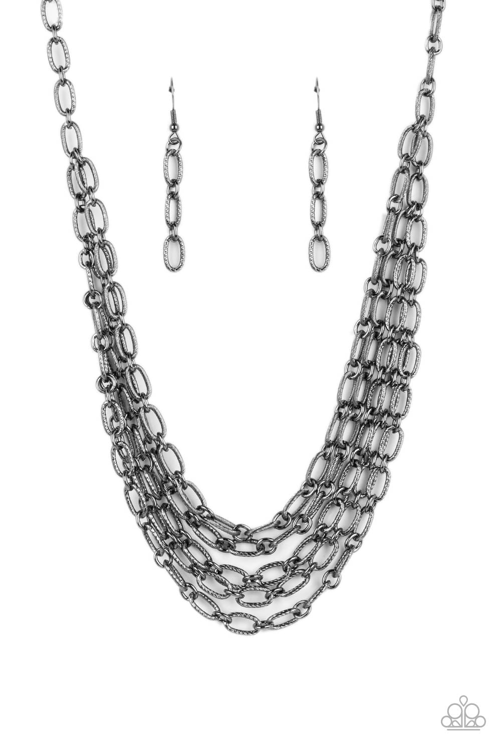 HOUSE OF CHAIN BLACK-NECKLACE