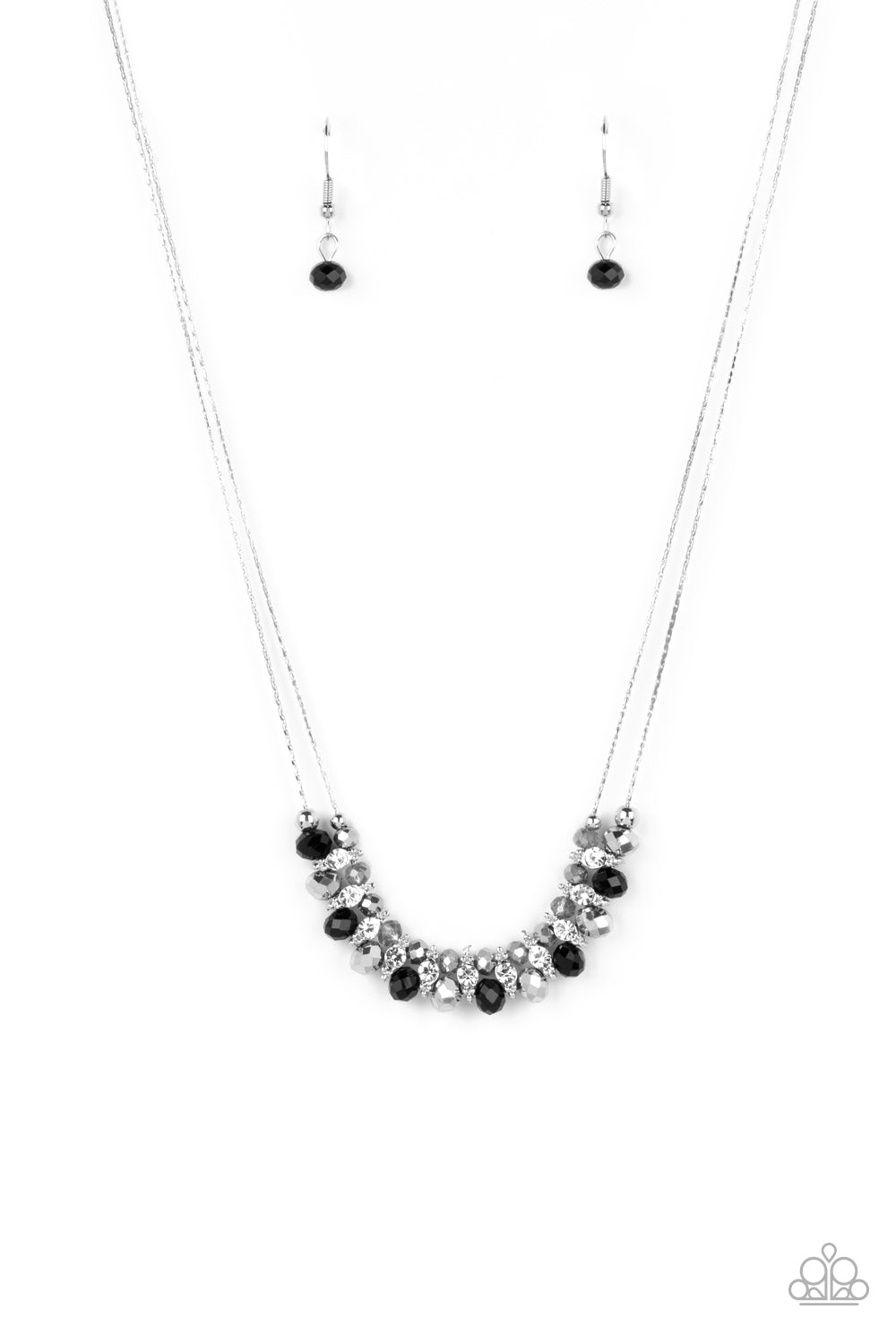 SHIMMERING HIGH SOCIETY BLACK-NECKLACE