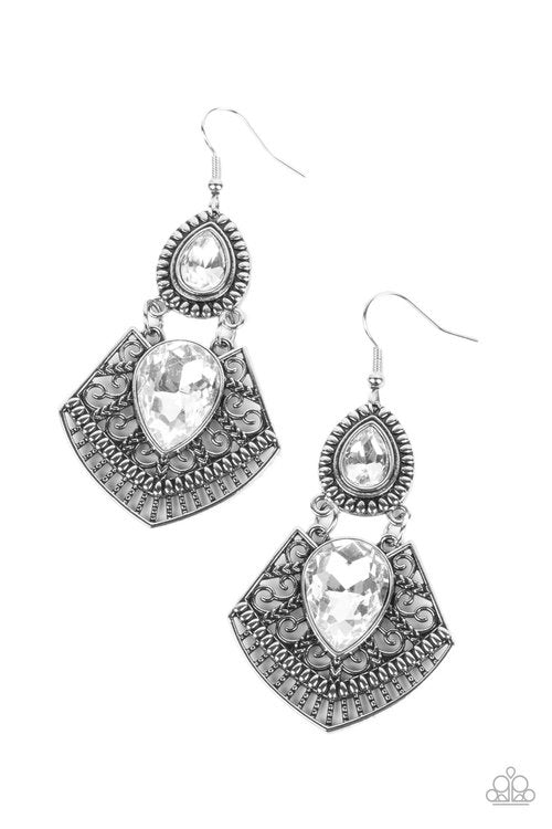 ROYAL REMIX WHITE-EARRINGS