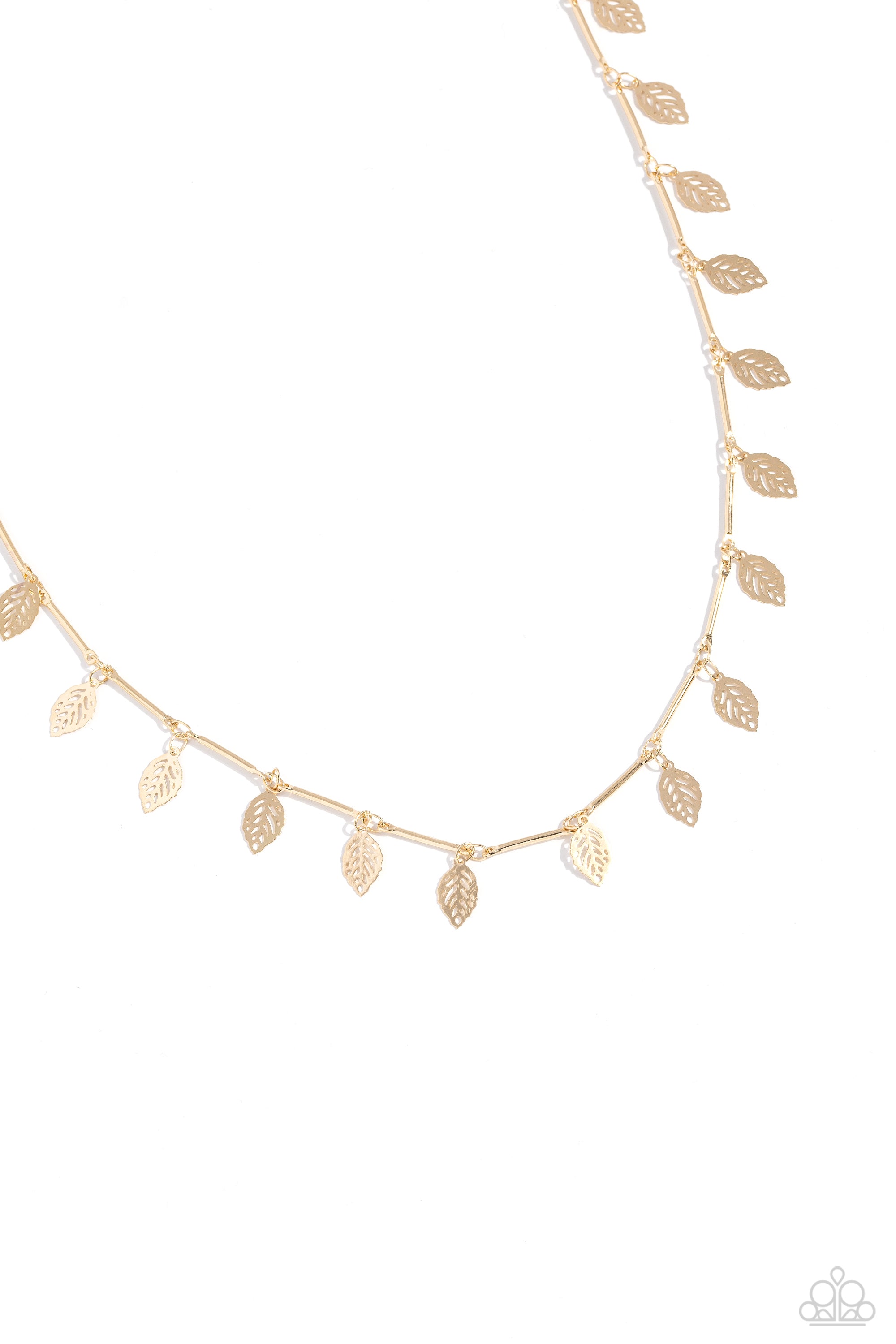 LEAF A LIGHT ON GOLD-NECKLACE