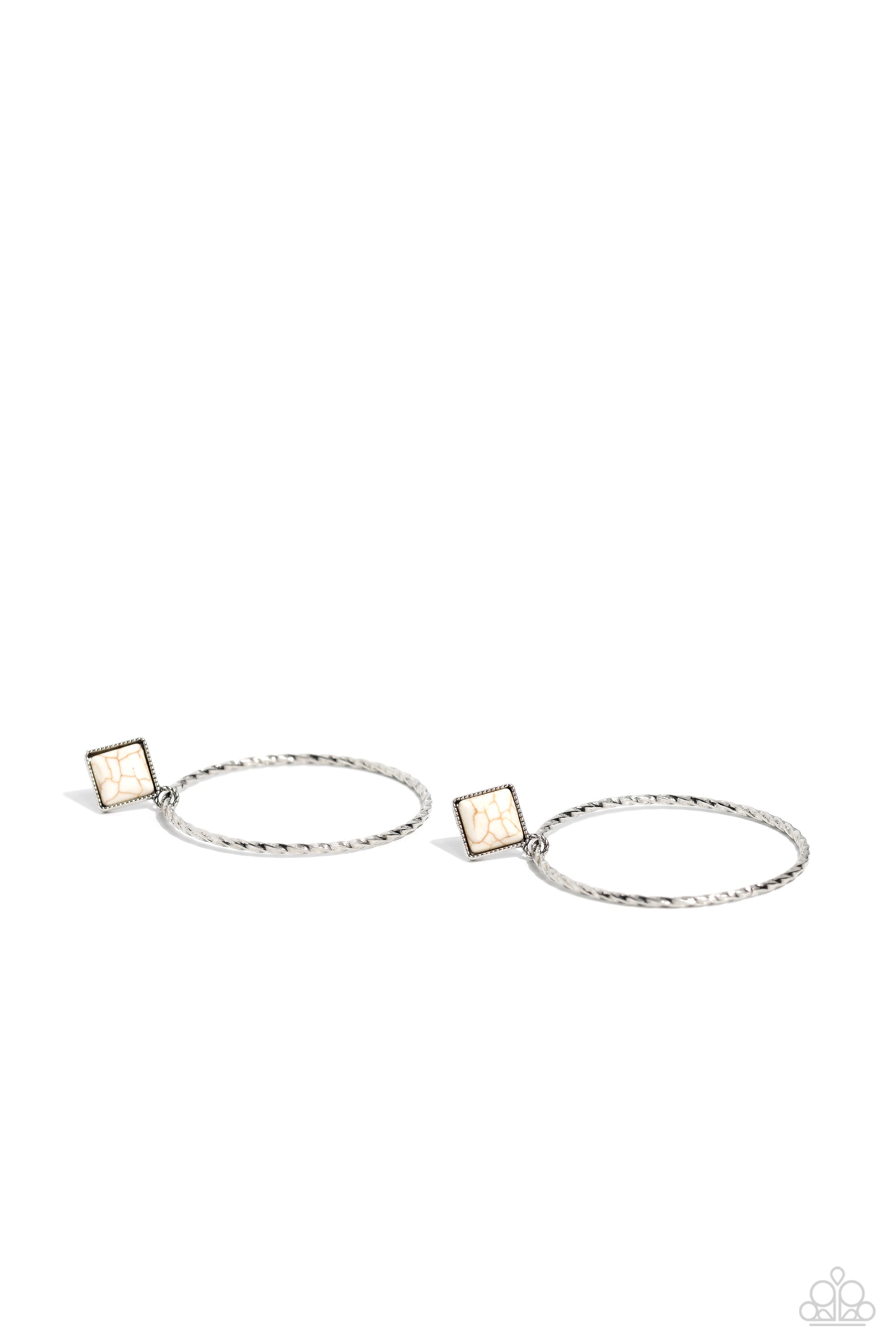 CANYON CIRCLET WHITE-EARRINGS