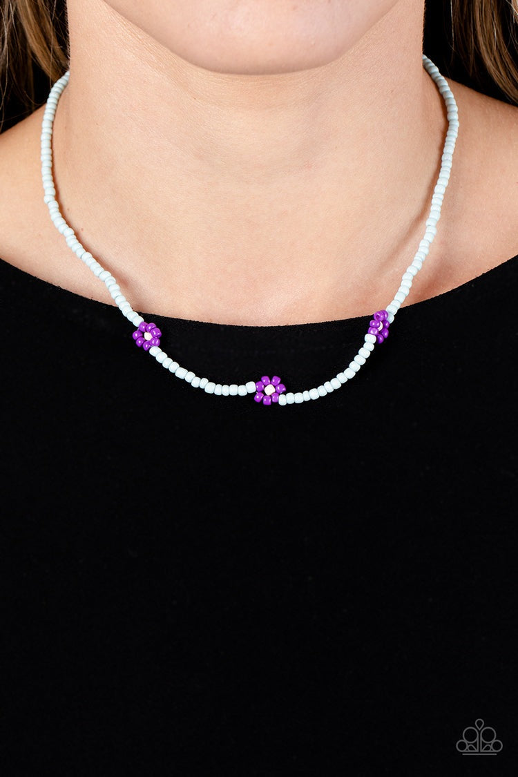 BEWITCHING BEADING PURPLE-NECKLACE