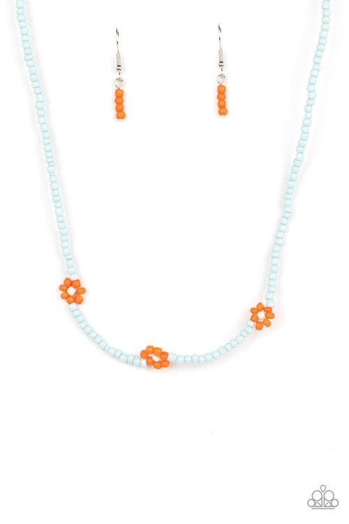 BEWITCHING BEADING ORANGE-NECKLACE