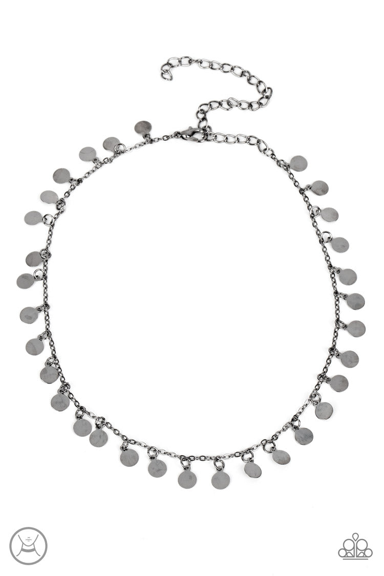 CHAMPAGNE CATWALK BLACK-NECKLACE