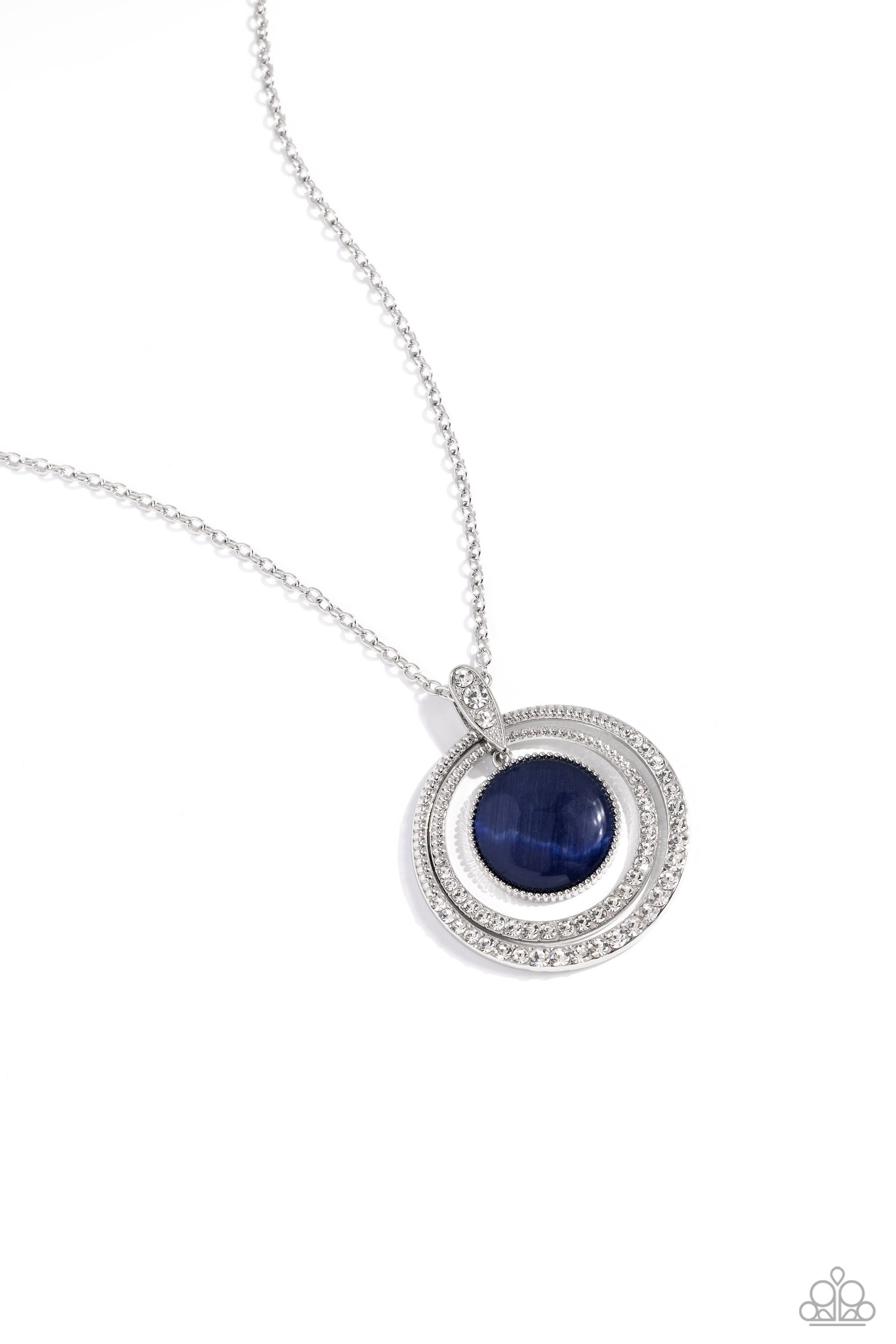 CATS EYE COUTURE BLUE-NECKLACE