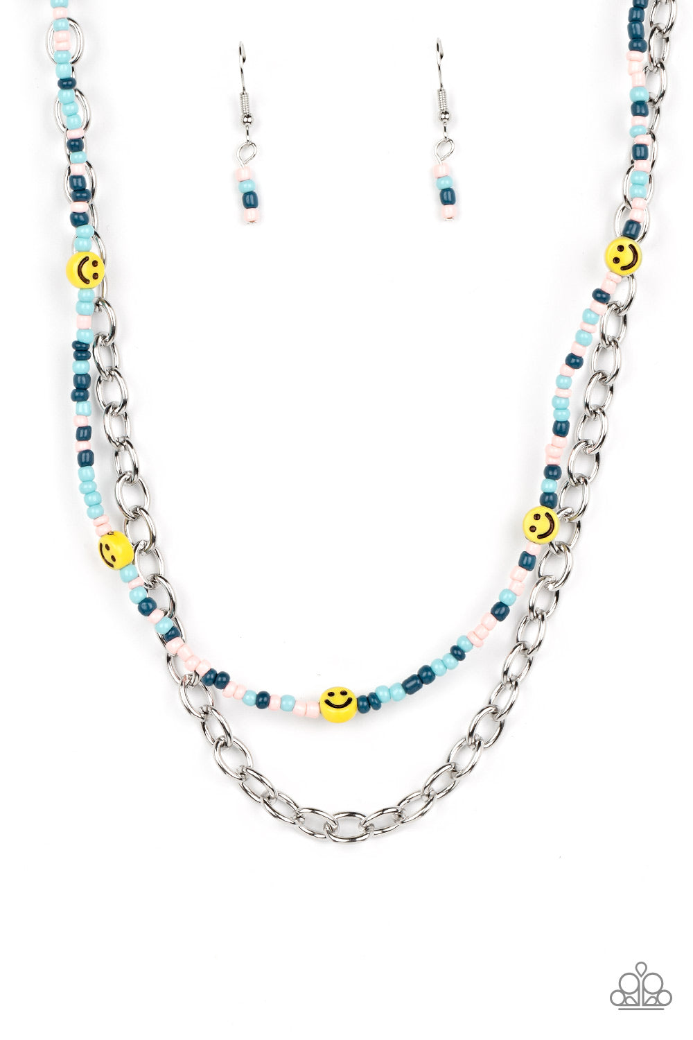 HAPPY LOOKS GOOD ON YOU BLUE-NECKLACE